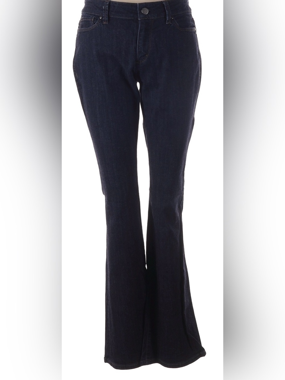 Ann Taylor Curvy Fit Petite Bootcut Jeans 6P Dark Wash Stretch Denim